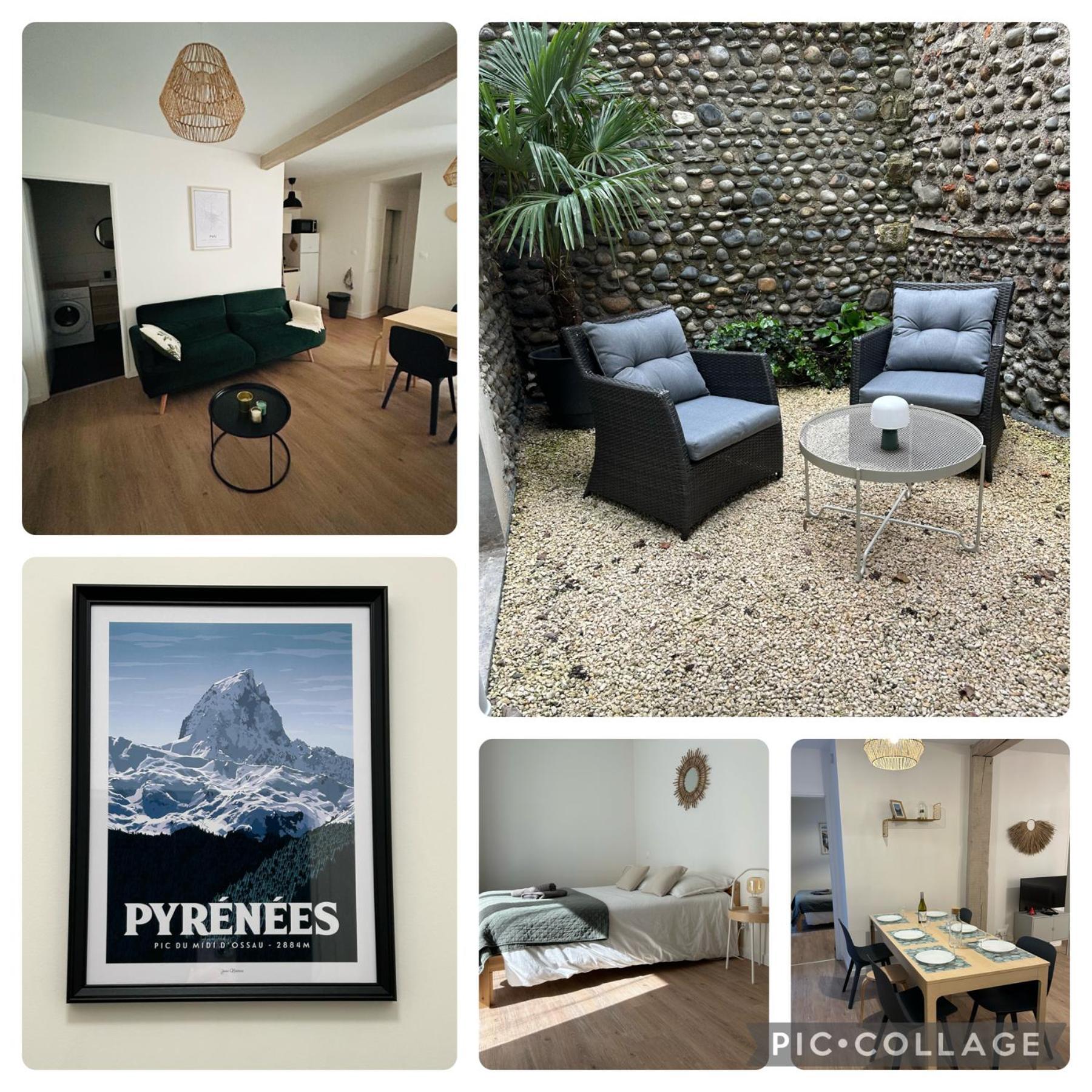 Le Patio : Appartement Chic 3 Chambres Au Coeur De פאו מראה חיצוני תמונה